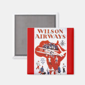 Wilson Airways ~ Africa Magneet (Voorkant / Achterkant)