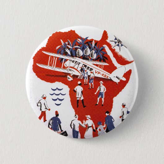 Wilson Airways ~ Africa Ronde Button 5,7 Cm (Voorkant)