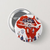 Wilson Airways ~ Africa Ronde Button 5,7 Cm (Voorkant /achterkant)