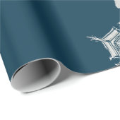 WILSON BENTLEY SNEE FLAKE COLLAGE ON NGHT BLUE CADEAUPAPIER (Rol Hoek)