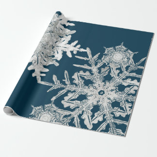 WILSON BENTLEY SNEEUWLKOLLOGAZJ OP NACHtblauw Cadeaupapier
