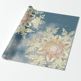WILSON BENTLEY SNOWFLAKE DESIGN CHRISTMAS CADEAUPAPIER