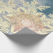 WILSON BENTLEY SNOWFLAKE DESIGN CHRISTMAS CADEAUPAPIER (Hoek)