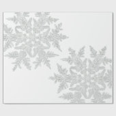 WILSON BENTLEY SNOWFLAKE OP WITTE CADEAUPAPIER (Vlak)