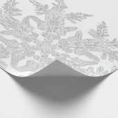 WILSON BENTLEY SNOWFLAKE OP WITTE CADEAUPAPIER (Hoek)