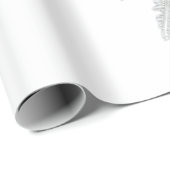 WILSON BENTLEY SNOWFLAKE OP WITTE CADEAUPAPIER (Rol Hoek)