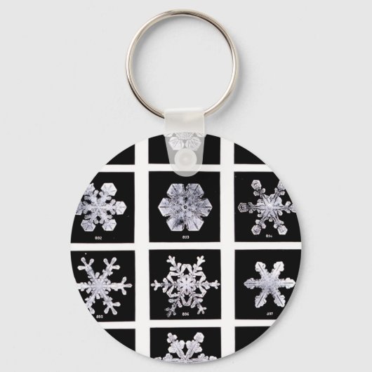 Wilson Bentley Snowflakes Sleutelhanger (Voorkant)