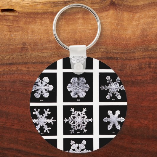 Wilson Bentley Snowflakes Sleutelhanger (Voorkant)