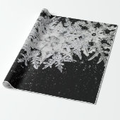WILSON BENTLEY SNOWFLAKS OP NACHT SKY CADEAUPAPIER (Uitgerold)