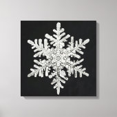 Wilson Bentley's Snowflake Canvas Afdruk (Voorkant)
