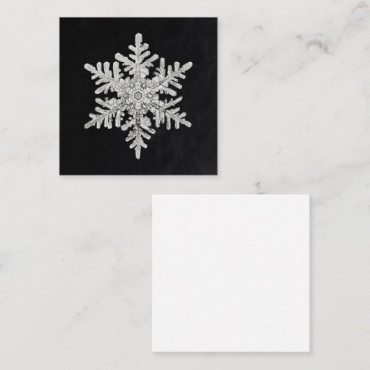 Wilson Bentley's Snowflake Notitiekaartje (Voorkant / Achterkant)