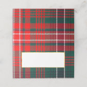 Wilson bruiloft gevouwen plaats kaart plaatskaartje (Buitenkant ongevouwen)