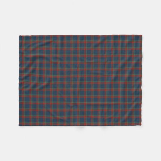 Wilson Clan Blue, Green en Red Tartan Fleece Deken (Voorkant (Horizontaal))