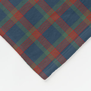 Wilson Clan Blue, Green en Red Tartan Fleece Deken