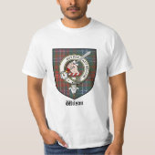 Wilson Clan Crest Badge Tartan T-shirt (Voorkant)