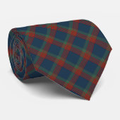 Wilson Clan Tartan Blauw, Groen en Rood Plaid Stropdas (Opgerold)