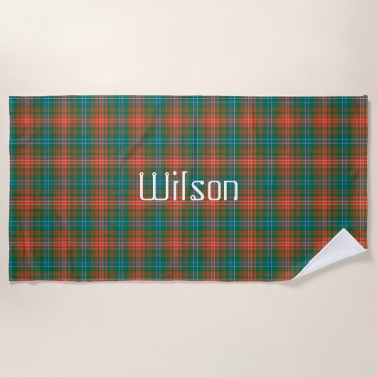 Wilson Clan Tartan Pset Beach Towel Strandlaken (Voorkant)