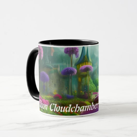 Wilson Cloudchamber Tea Gepersonaliseerd  Mok (Voorkant links)
