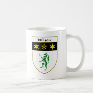 Wilson Coat of Arms/Family Crest Koffiemok