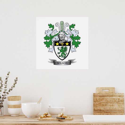 Wilson Coat of Arms Poster (Keuken)