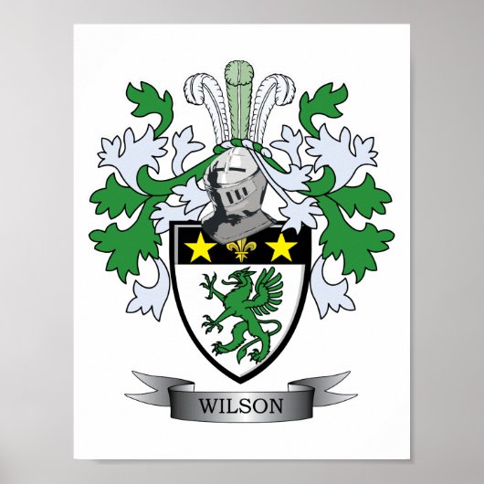 Wilson Coat of Arms Poster (Voorkant)