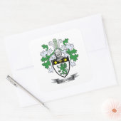 Wilson Coat of Arms Vierkante Sticker (Envelop)