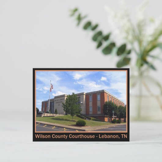 Wilson County Courthouse - Libanon, TN Briefkaart (Staand voorkant)