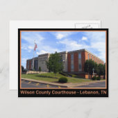 Wilson County Courthouse - Libanon, TN Briefkaart (Voorkant / Achterkant)