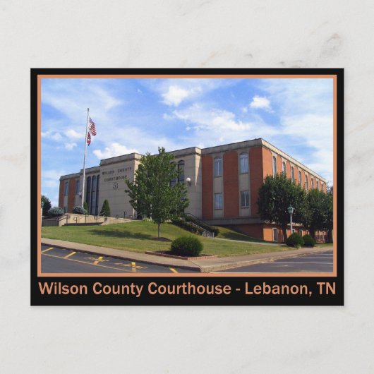 Wilson County Courthouse - Libanon, TN Briefkaart (Voorkant)