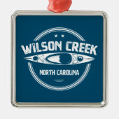 Wilson Creek North Carolina Kayaking Metalen Ornament (Voorkant)