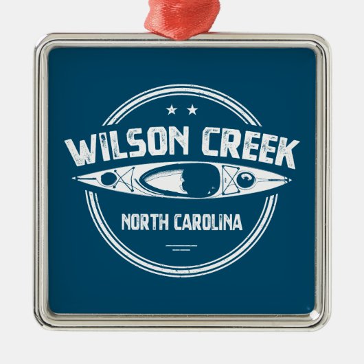 Wilson Creek North Carolina Kayaking Metalen Ornament (Voorkant)