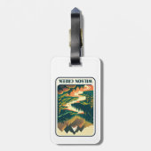 Wilson Creek North Carolina Kleuren Bagagelabel (Achterkant verticaal)