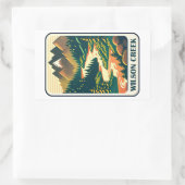 Wilson Creek North Carolina Kleuren Rechthoekige Sticker (Tas)