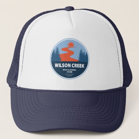 Wilson Creek Wild en Schilderachtig River North Ca Trucker Pet (Voorkant)