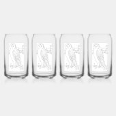 Wilson De Steenuil 🦉 Blikvorm Glas (Achterkant)