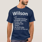 WILSON Definition Personal Name Funny Gift T-shirt (Voorkant)