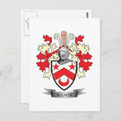 Wilson Family Crest Coat of Arms Briefkaart (Voorkant / Achterkant)