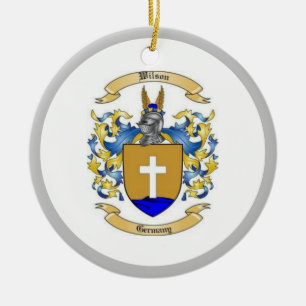 Wilson Family Crest (Duits) Keramisch Ornament