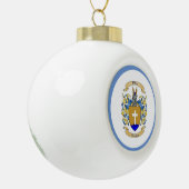 Wilson Family Crest (Duits) Keramische Bal Ornament (Links)