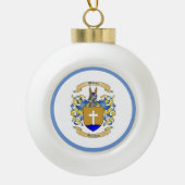 Wilson Family Crest (Duits) Keramische Bal Ornament (Voorkant)