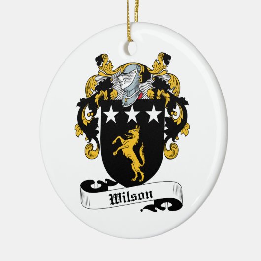 Wilson Family Crest Keramisch Ornament (Links)