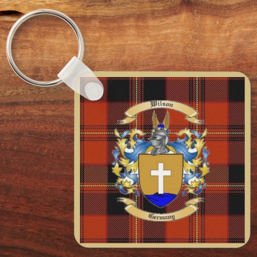 Wilson Family Crest Sleutelhanger (Voorkant)