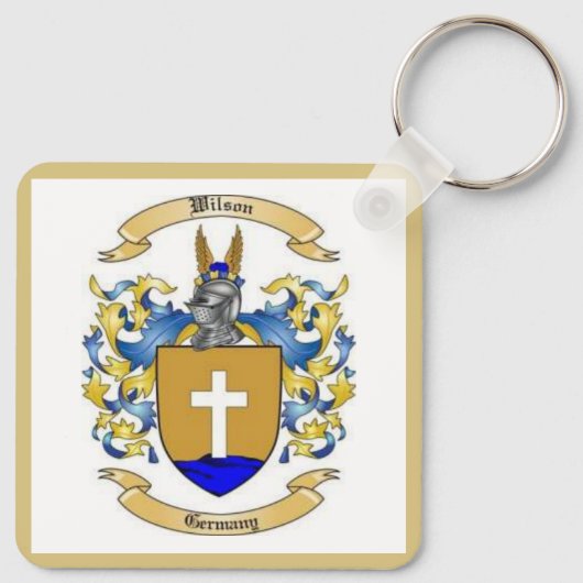 Wilson Family Crest Sleutelhanger (Achterkant)