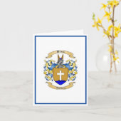 Wilson Family Crest *Wapenbekleding Kaart (Gele Bloem)