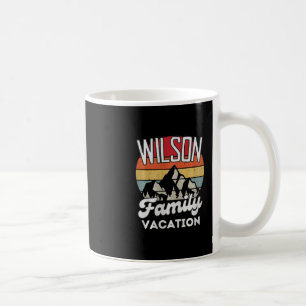 Wilson Family Vakantie Berg Retro Zonsondergang Ma Koffiemok