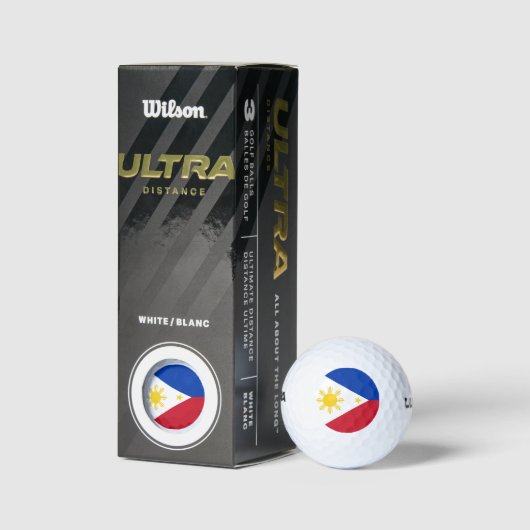 Wilson Golf Ball met de vlag van de Filipijnen Golfballen (Verpakking)