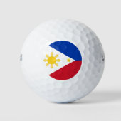 Wilson Golf Ball met de vlag van de Filipijnen Golfballen (Voorkant)