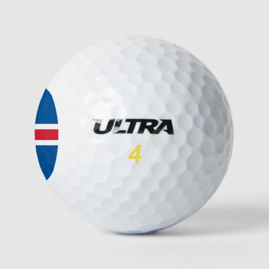 Wilson Golf Ball met de vlag van IJsland Golfballen (Logo)