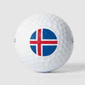 Wilson Golf Ball met de vlag van IJsland Golfballen (Voorkant)