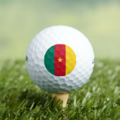 Wilson Golf Ball met de vlag van Kameroen Golfballen (Insitu Shirt)